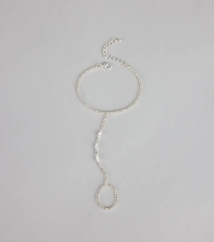 Sparkle Moment Rhinestone Hand Chain sold by Windsor