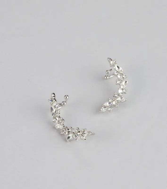 Subtle Sparkle Rhinestone Ear Crawlers sold by Windsor