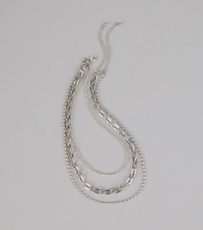 Stacked And Sparkle Necklace sold by Windsor