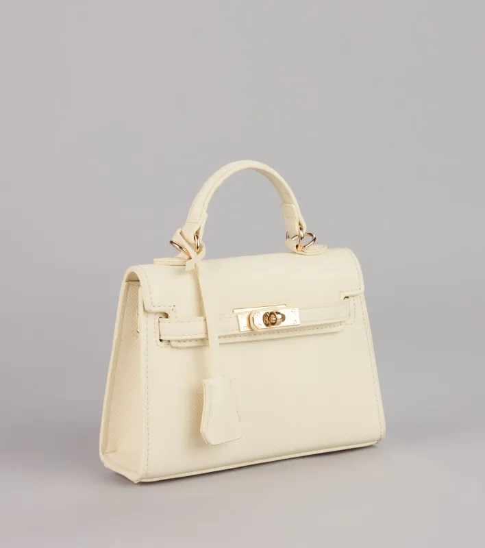 Little Luxe Twist Lock Mini Satchel Bag sold by Windsor