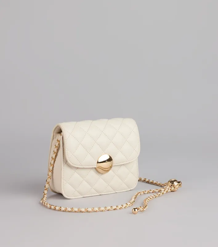 The Polished Quilted Crossbody Bag sold by Windsor