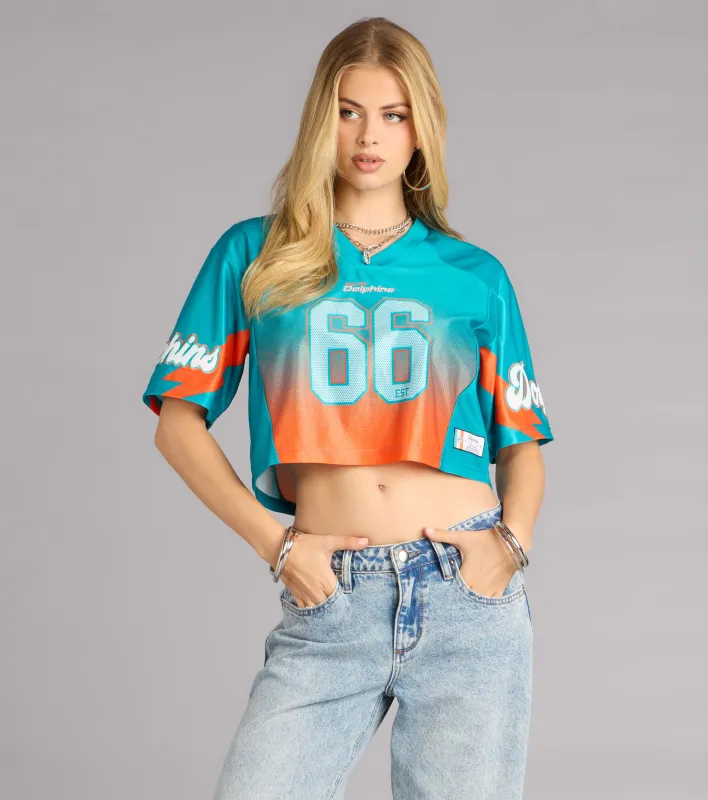 Ultra Game NFL Miami Dolphins Mesh Crop Top sold by Windsor