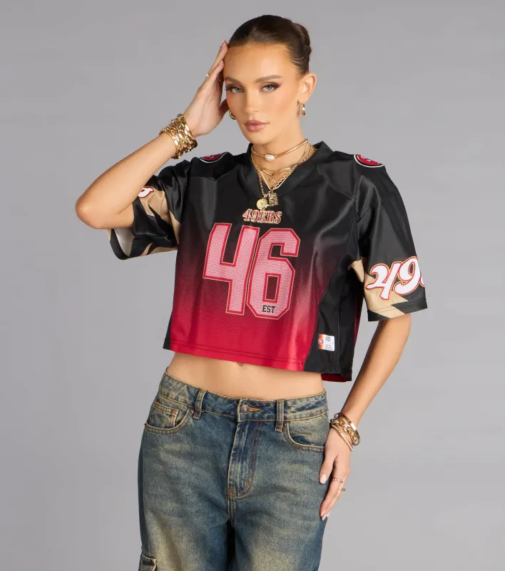 Ultra Game NFL San Francisco 49ers Mesh Crop Top sold by Windsor