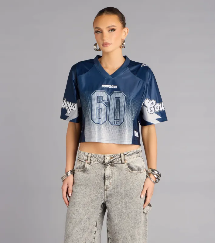 Ultra Game NFL Dallas Cowboys Mesh Crop Top sold by Windsor