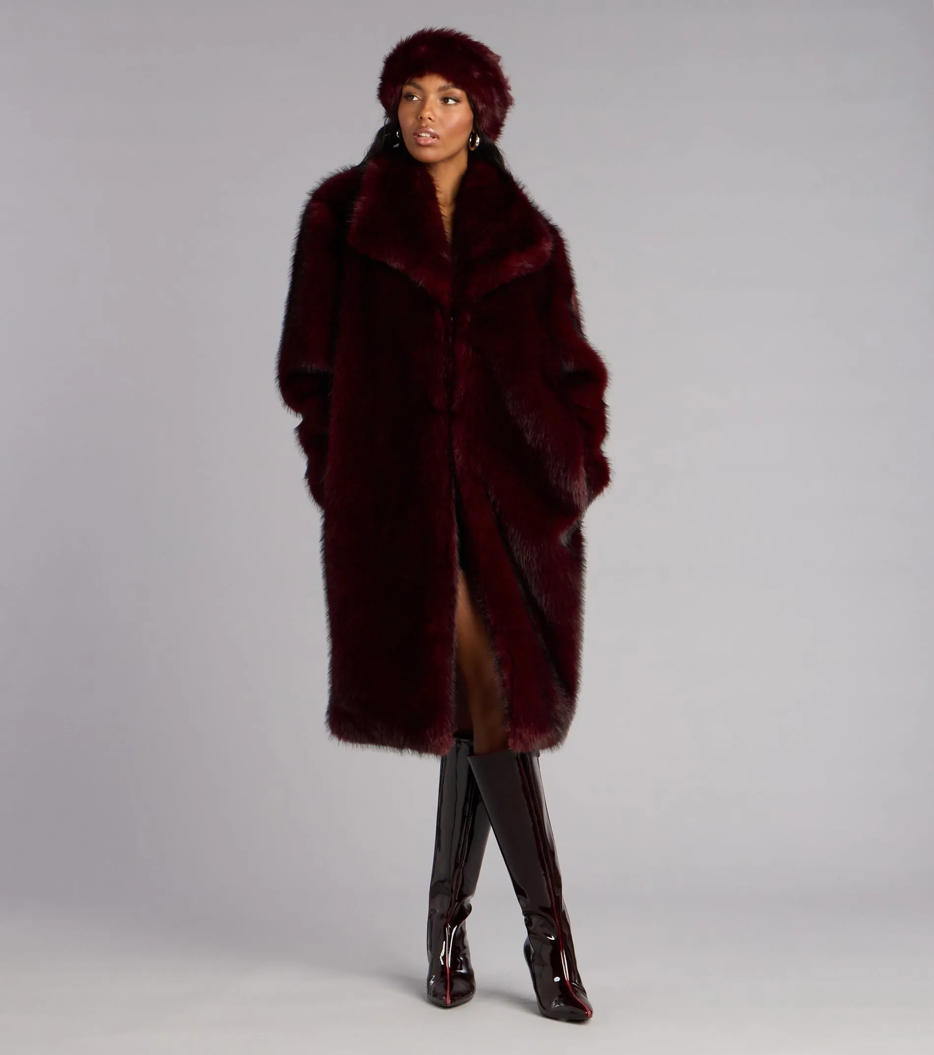 Luxe Look Long Faux Fur Coat sold by Windsor product image thumbnail 2