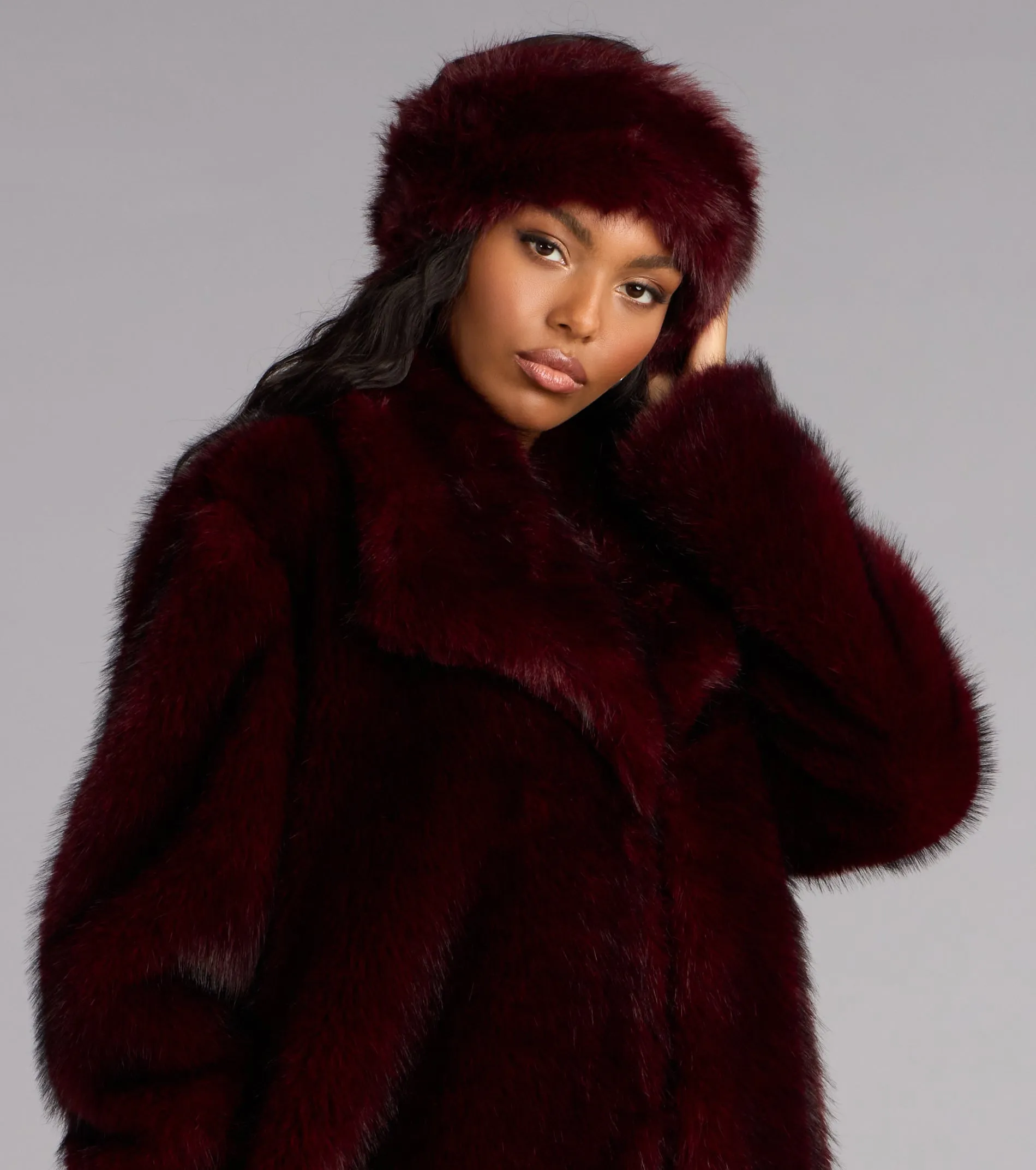 Luxe Look Long Faux Fur Coat sold by Windsor product image thumbnail 4