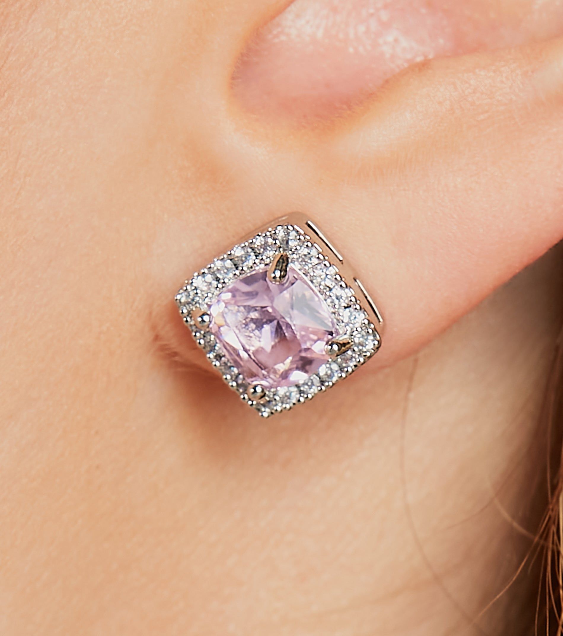 Dazzling Dainty Rhinestone Necklace And Earrings Set sold by Windsor product image thumbnail 2