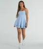 Pretty Vibes Eyelet Knit Layered Skater Dress sold by Windsor