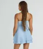 Pretty Vibes Eyelet Knit Layered Skater Dress sold by Windsor