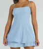 Pretty Vibes Eyelet Knit Layered Skater Dress sold by Windsor