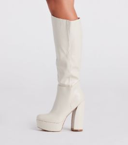 Edgy-Chic Under-The-Knee Platform Boots sold by Windsor