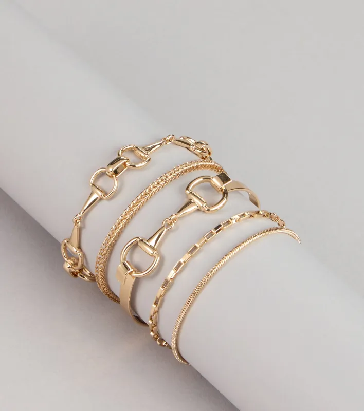 Easy Polish Five Chain Bracelet Set sold by Windsor