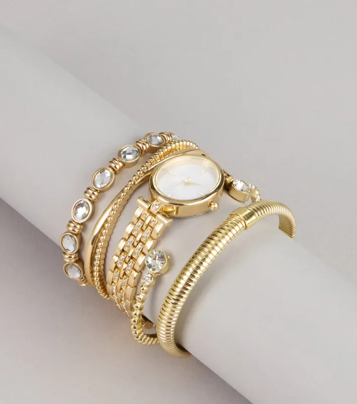 Quiet Luxe Watch and Bracelet Stack sold by Windsor