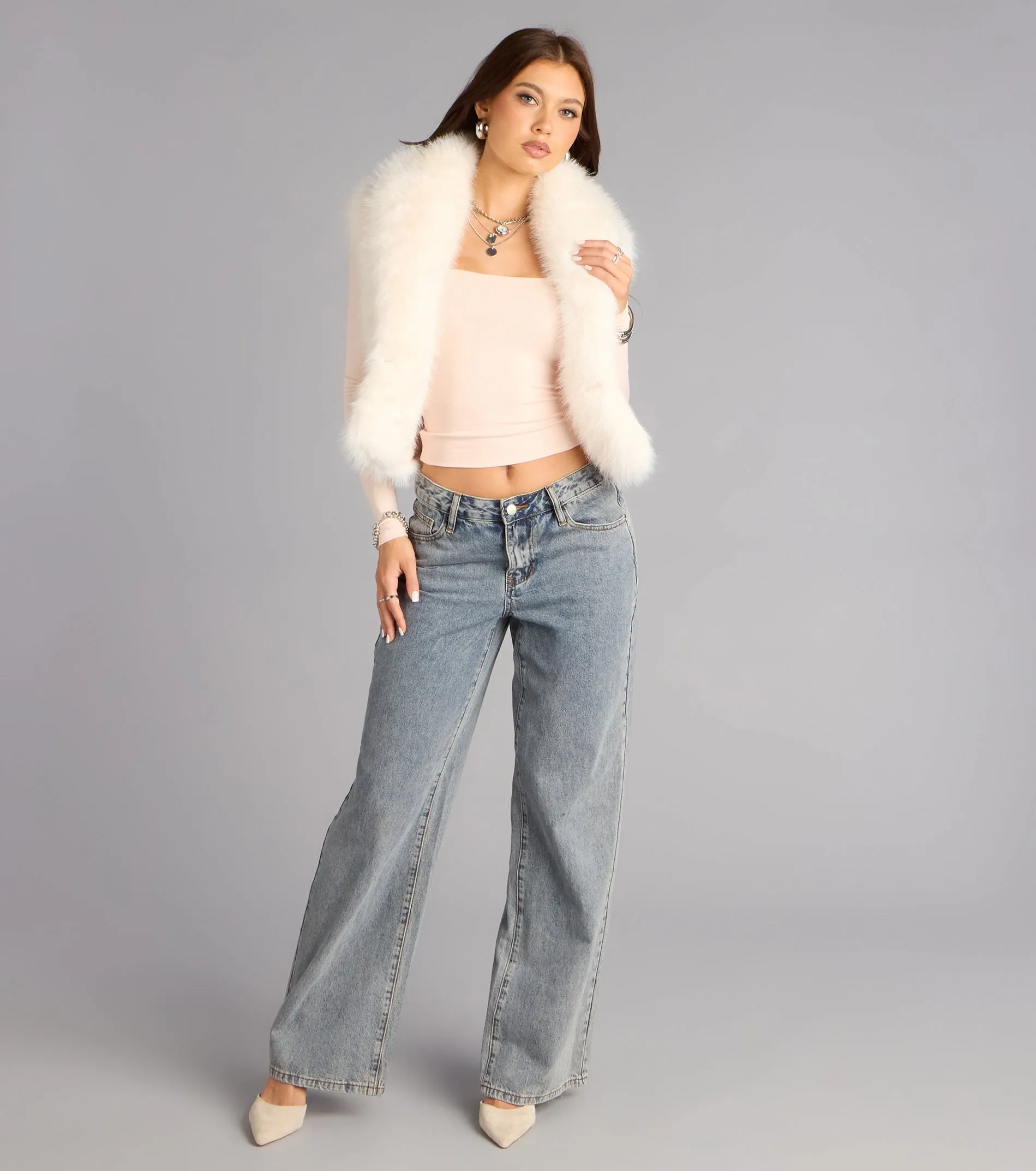 Second Look Square Neck Long Sleeve Top sold by Windsor product image thumbnail 3