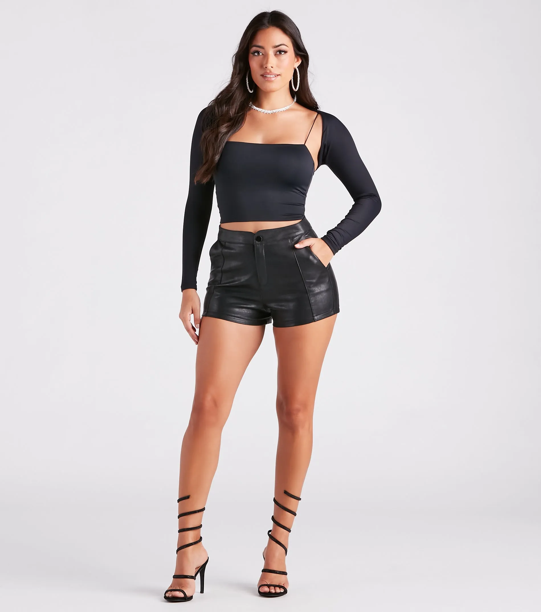 Smooth Silhouette Long Sleeve Bolero sold by Windsor product image thumbnail 3