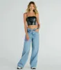 Hot And Dangerous Faux Leather Crop Top sold by Windsor