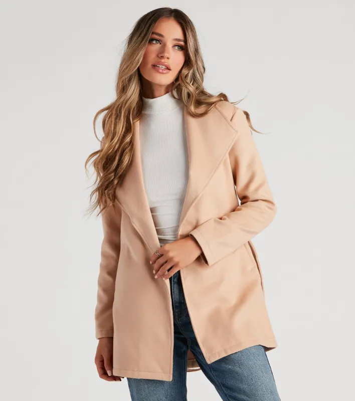 Styled To Perfection Belted Trench Coat sold by Windsor