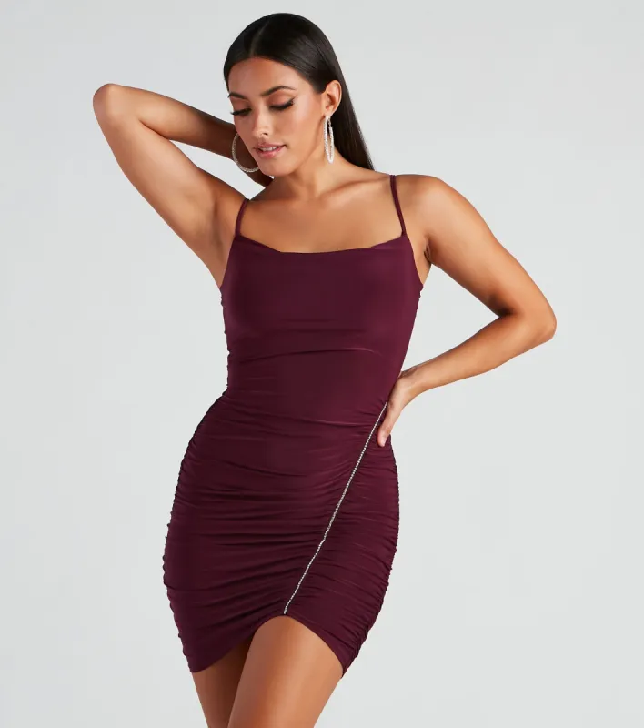 Coveted Glam Rhinestone Trim Dress sold by Windsor