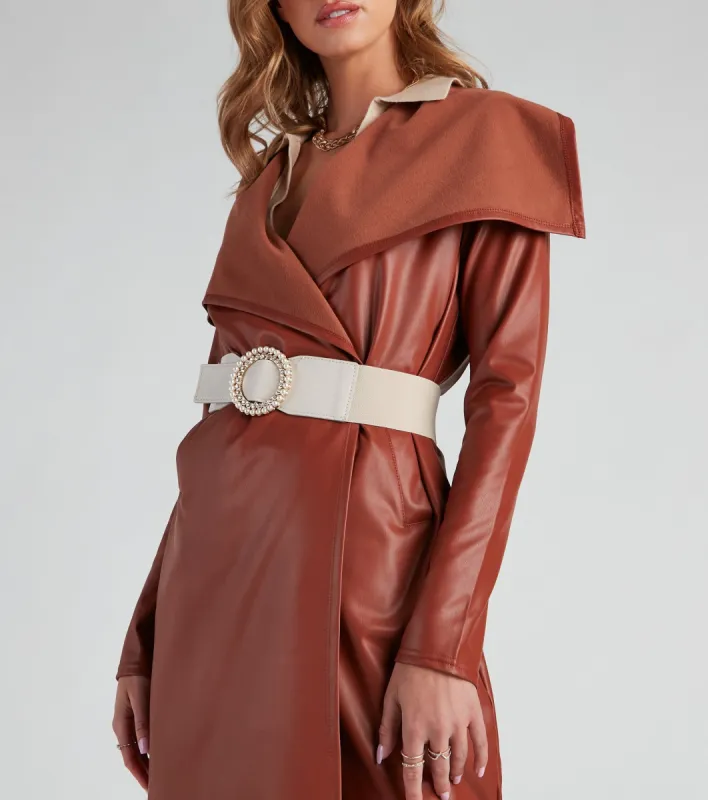 Chic Sparkle Pearl Buckle Belt sold by Windsor