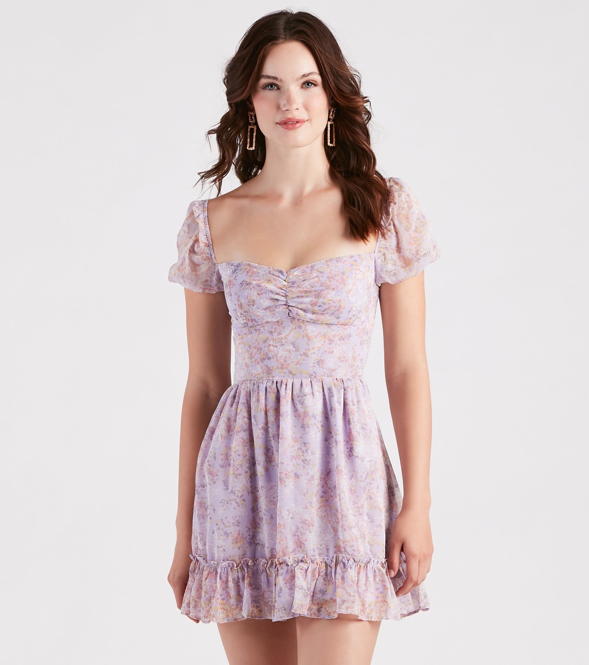 Sweet Spring Vibes Floral Skater Dress sold by Windsor product image thumbnail 5