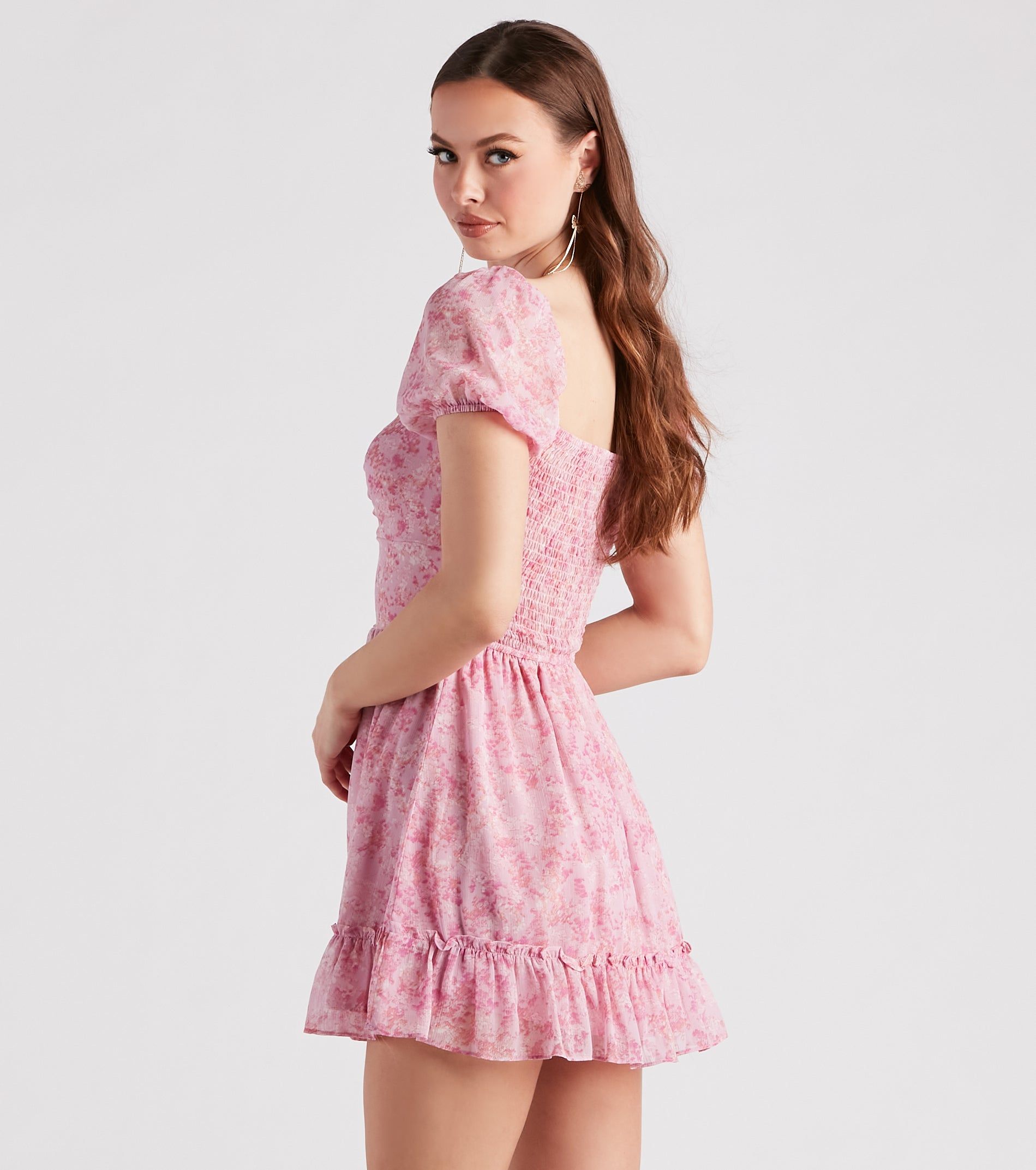 Sweet Spring Vibes Floral Skater Dress sold by Windsor product image thumbnail 2