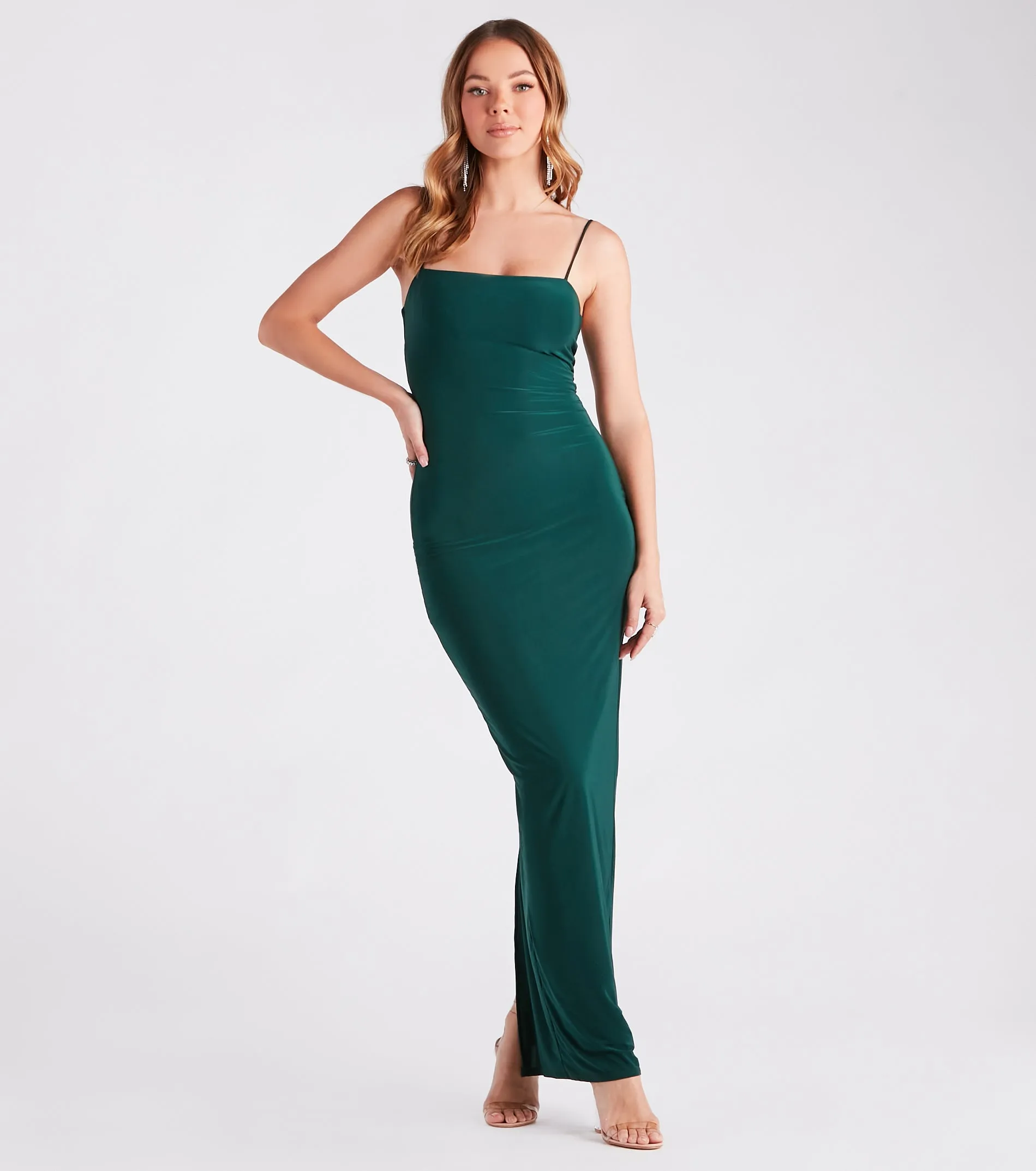Set The Curve Square Neck Maxi Dress sold by Windsor