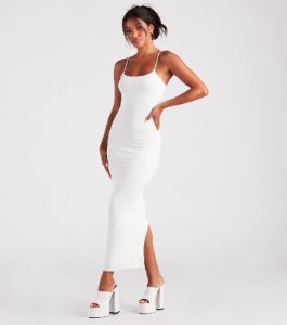 PLACEHOLDER - Looking Sensational Smooth Knit Maxi Dress sold by Windsor