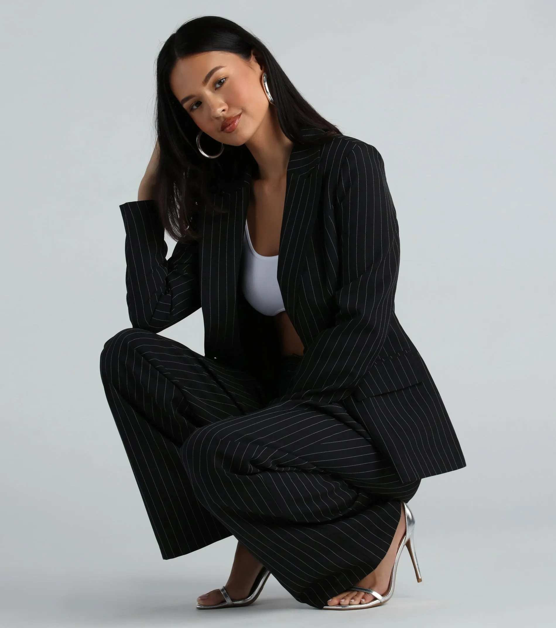 Iconic Vibes Pinstripe Blazer sold by Windsor product image thumbnail 3