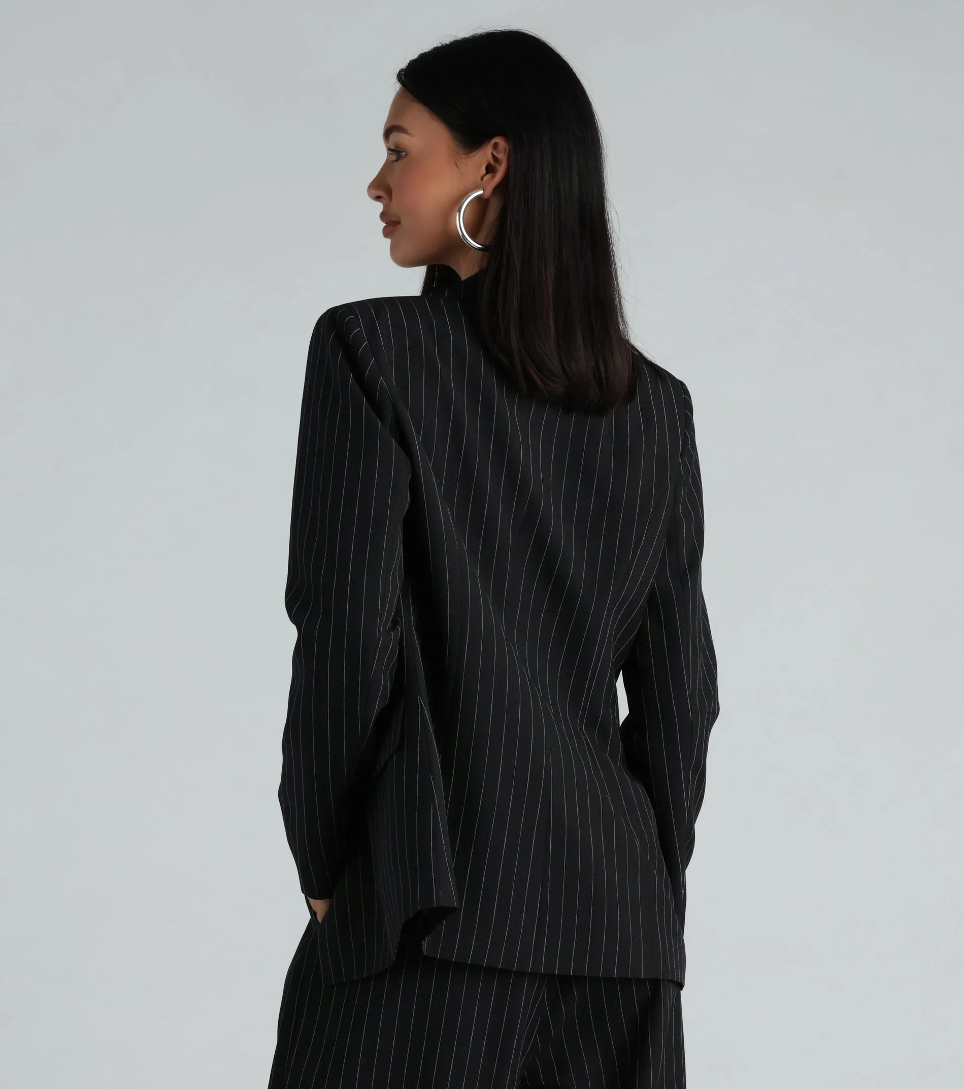 Iconic Vibes Pinstripe Blazer sold by Windsor product image thumbnail 2