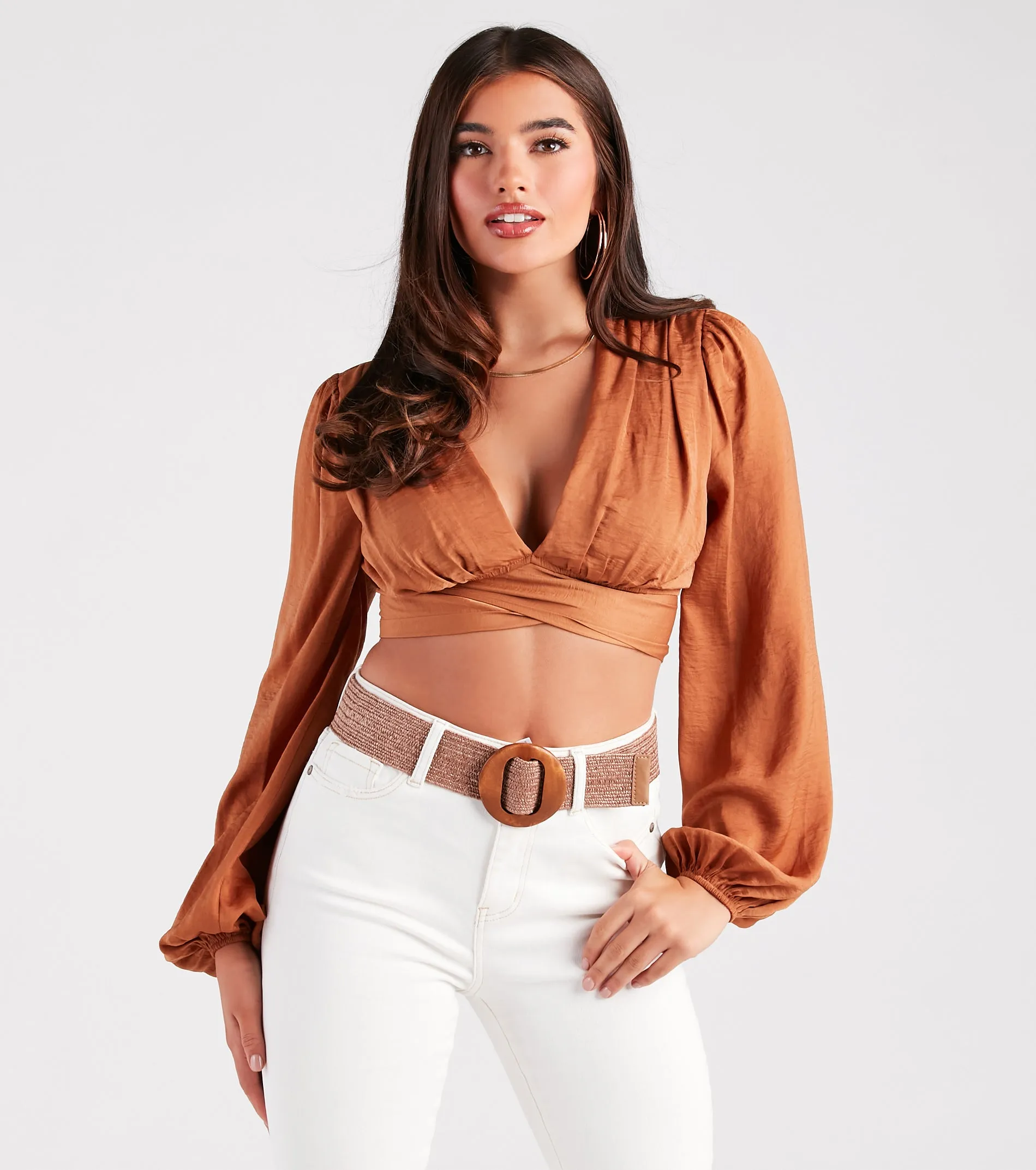 Bohemian Chic Wooden Buckle Woven Belt sold by Windsor