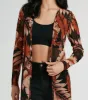 Sway With The Palm Print Mesh Duster sold by Windsor