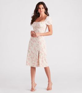 Charming Allure Floral Midi Dress sold by Windsor