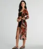 Sway With The Palm Print Mesh Duster sold by Windsor