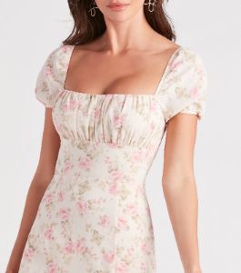 Charming Allure Floral Midi Dress sold by Windsor