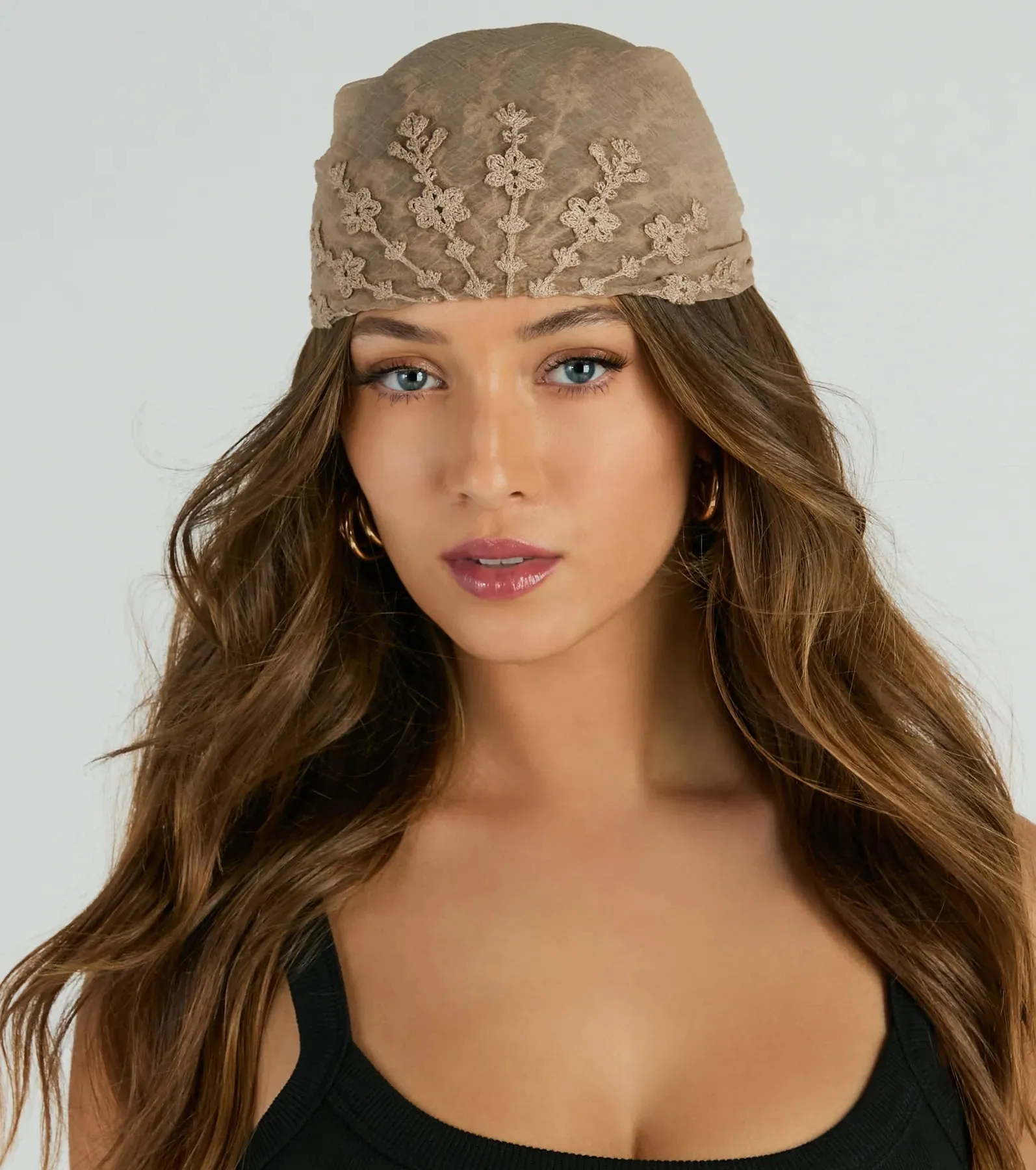 Forever Adorable Embroidered Sheer Head Scarf sold by Windsor product image thumbnail 4