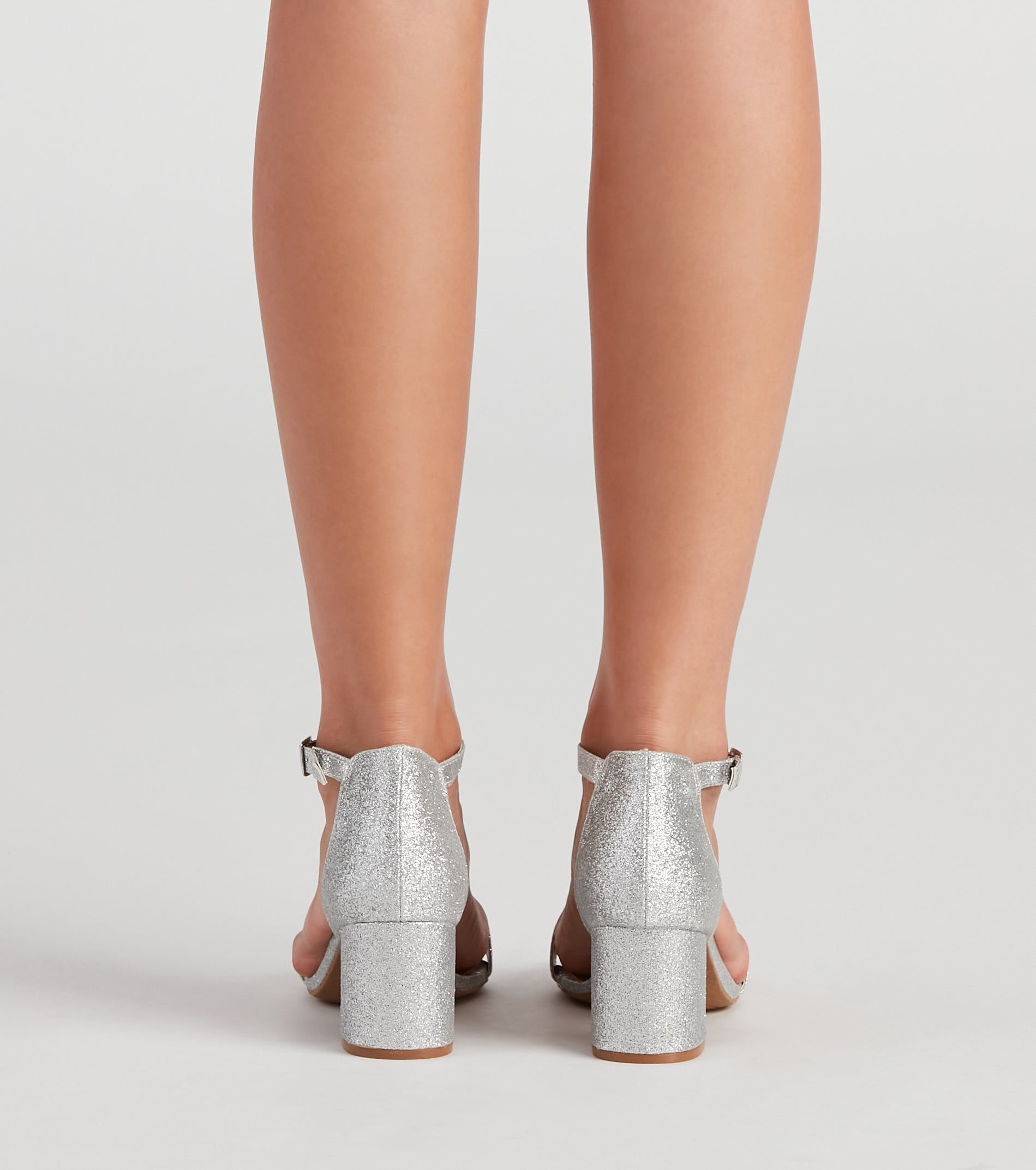 Glam Moves Glitter Block Heels sold by Windsor product image thumbnail 4