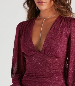 Glitz Girl Glitter Mesh Dress sold by Windsor