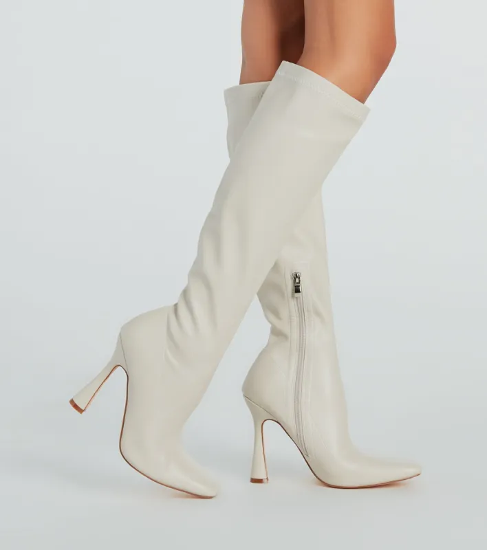 Perfect Day Faux Leather Under-The-Knee Boots sold by Windsor