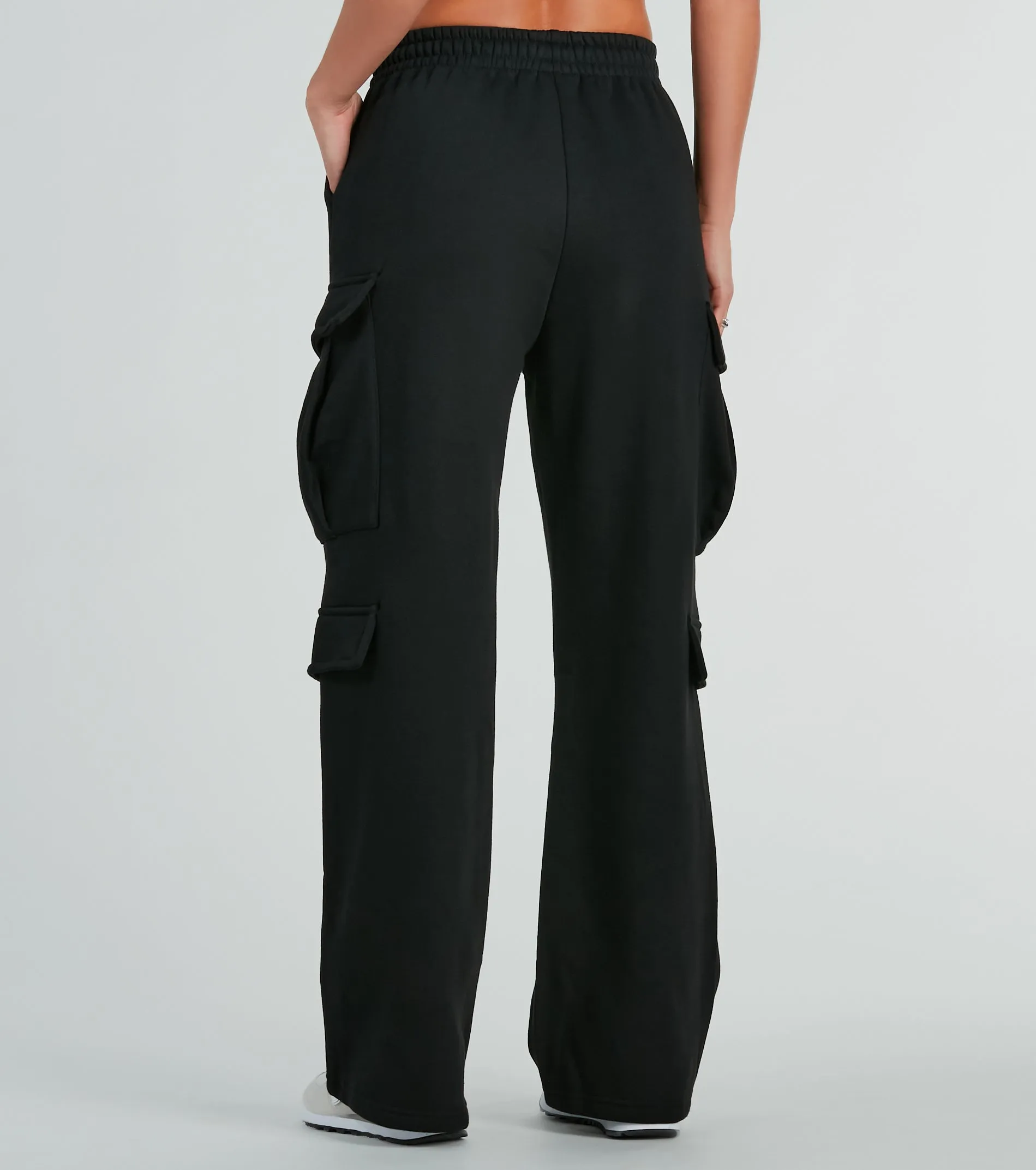 Kicking Back Cargo Wide-Leg Sweatpants sold by Windsor product image thumbnail 3
