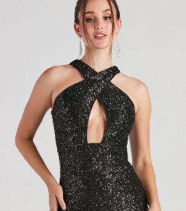 All The Glitz And Glamour Mini Dress sold by Windsor