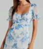 Sweet Choice Floral Chiffon A-Line Mini Dress sold by Windsor