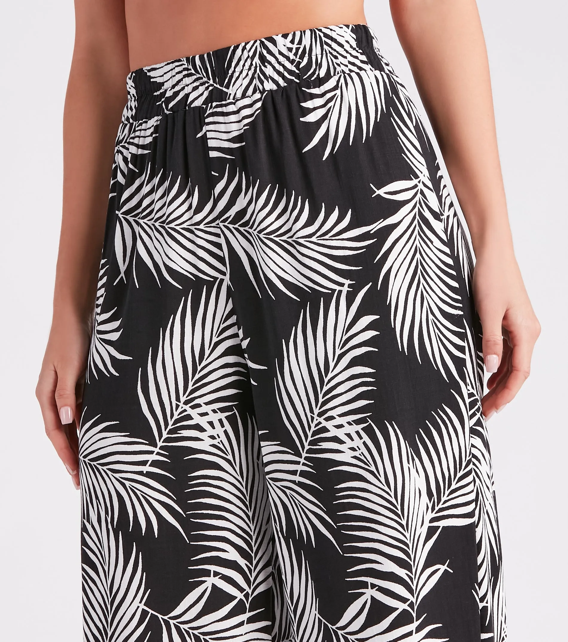 Haute Getaway Linen Tropical Wide Leg Pants sold by Windsor product image thumbnail 4