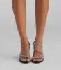 Miss Marvelous Rhinestone Block Heels sold by Windsor