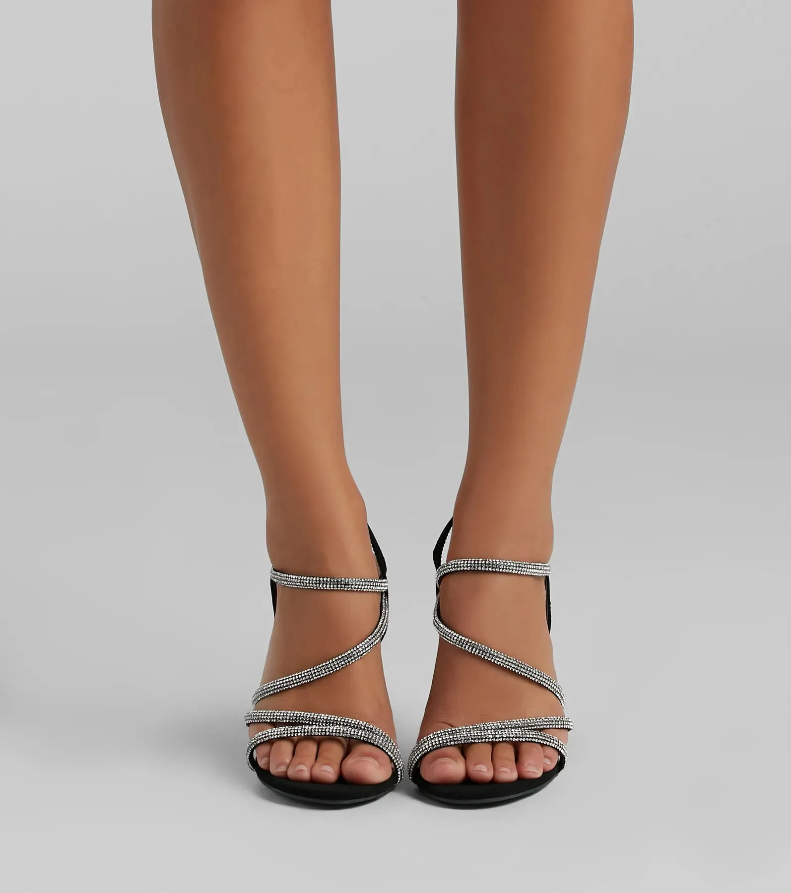 Miss Marvelous Rhinestone Block Heels sold by Windsor product image thumbnail 2