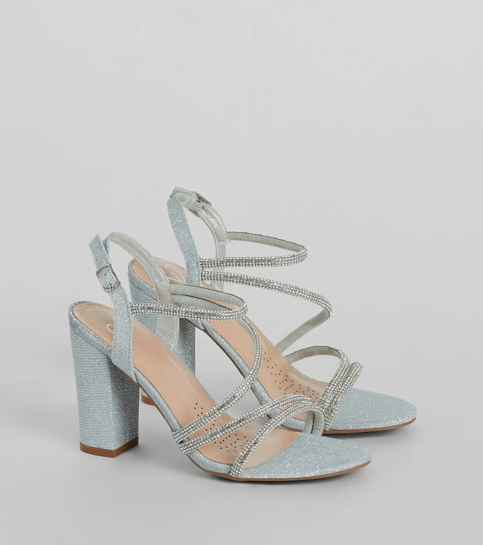 Miss Marvelous Rhinestone Block Heels sold by Windsor product image thumbnail 5