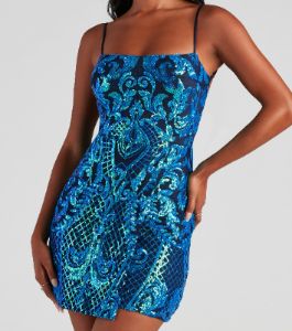 Kaylie Sequin Short Party Dress sold by Windsor