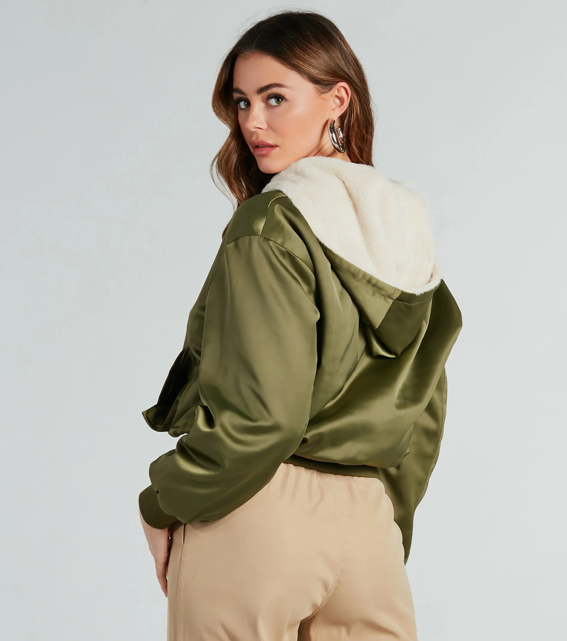 Like No Other Reversible Satin Bomber Jacket sold by Windsor product image thumbnail 2