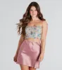 Artistic Beauty Sequin Abstract Print Corset Top sold by Windsor