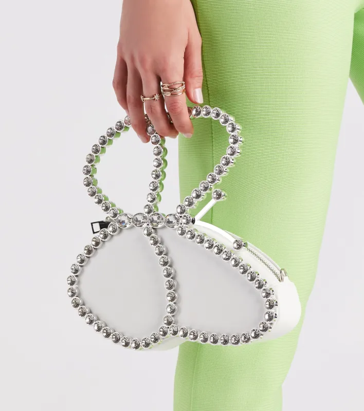 Wing Span Rhinestone Butterfly Crossbody Bag sold by Windsor