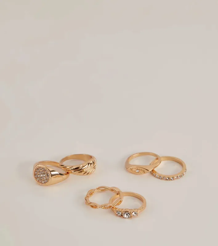 Glamorous Six Pack Ring Set sold by Windsor